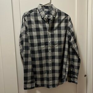 Men’s small, light weight, j crew button down, gray